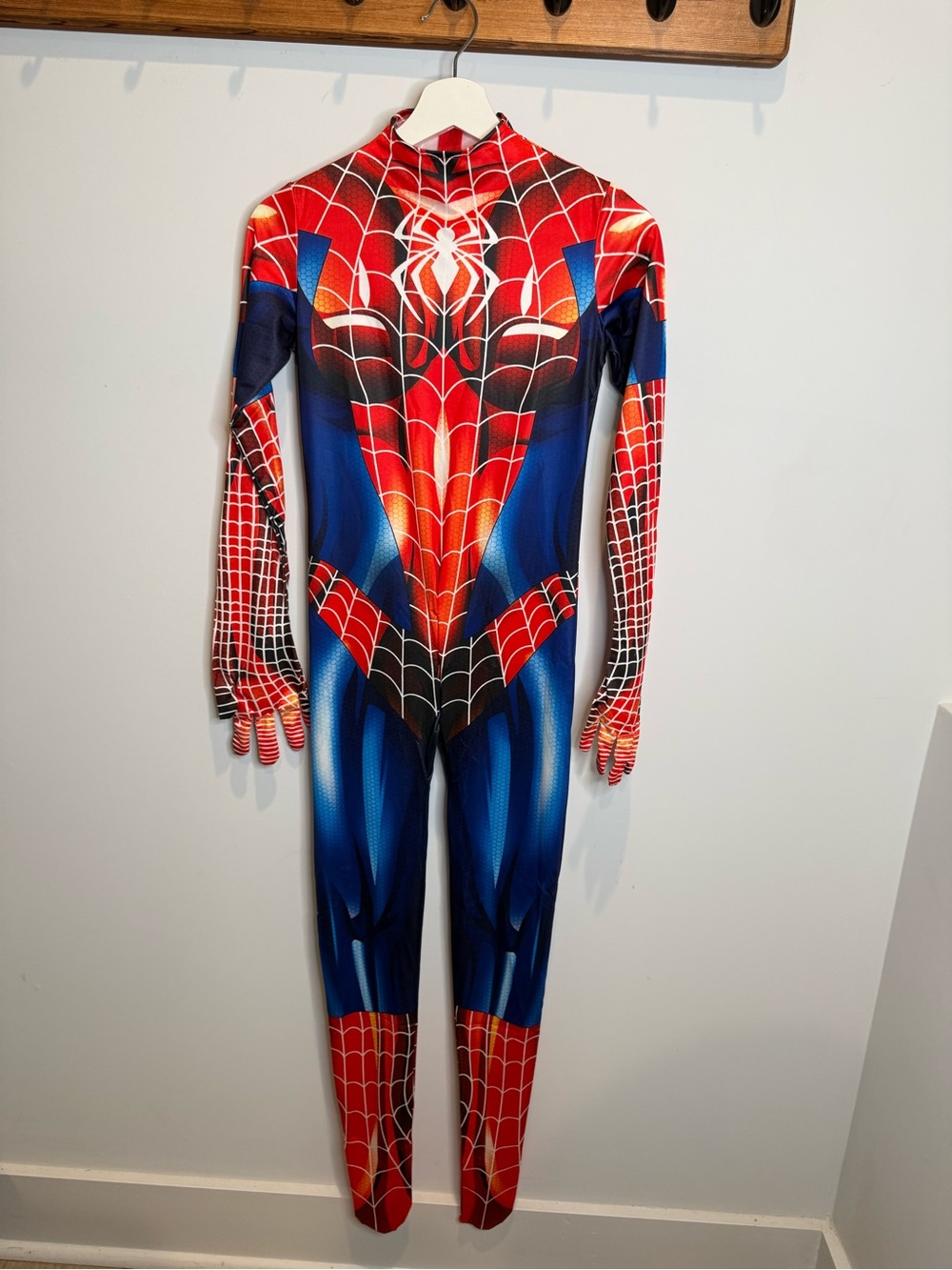 Women’s Spiderman Costume Jumpsuit Size Small